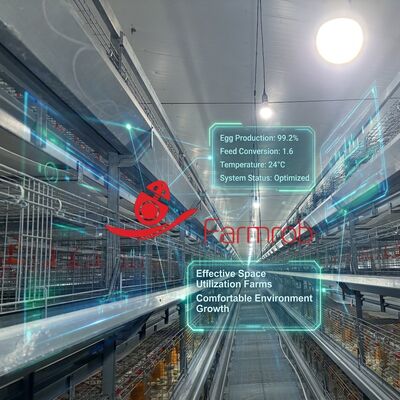 Automatic Feeding and Watering for Pullet Poultry Battery Cage System with Comfortable Environment